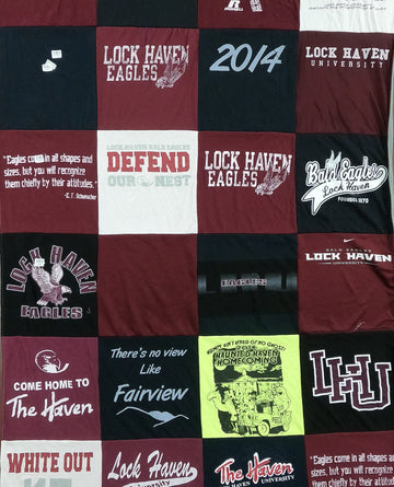 Eagle's Nest T-Shirt Quilts: Crafting Lock Haven Memories