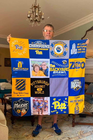 Panther Pride: University of Pittsburgh T-Shirt Quilts