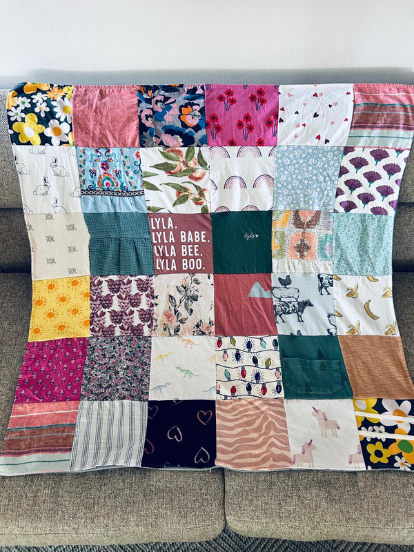 Baby Blanket Made with Your Shirts by Project Repat