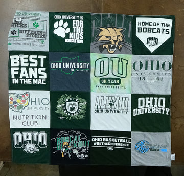 Stitching Bobcat Memories: Ohio University T-Shirt Quilts