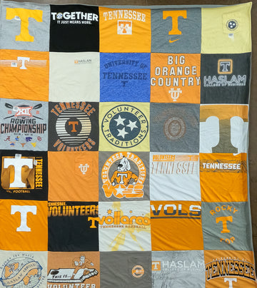 University Of Tennessee T-Shirt Quilts Keepsakes
