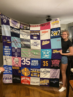 how to make a t-shirt quilt DIY for beginners