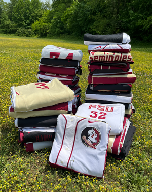 Florida State turns old jerseys into t-shirt quilts