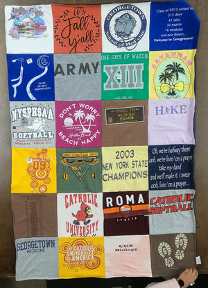 Preserve Your Catholic University Memories with a Custom Project Repat T-Shirt Quilt