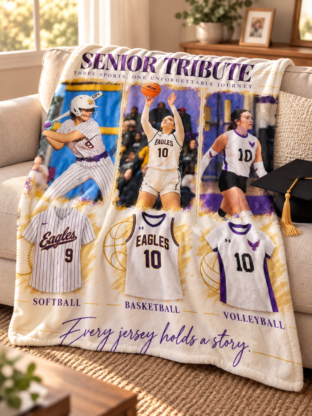 Senior 2027 Athlete Tribute Blanket