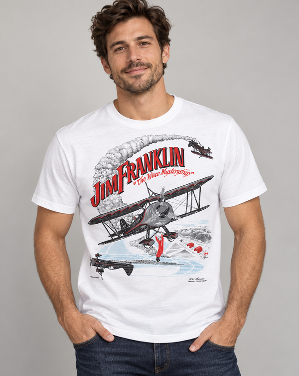 Jim Franklin “The Waco Mysteryship” Retro Aviation Tee
