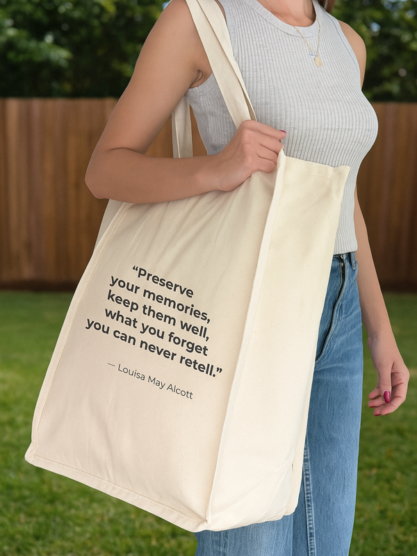 Reusable Canvas Gift Bag for Quilts