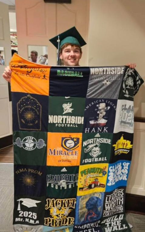 Project Repat Graduation Quilt Photo Example