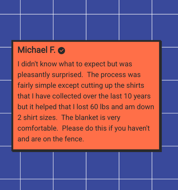 What Project Repat customers do with their extra t-shirts. Testimonial 2