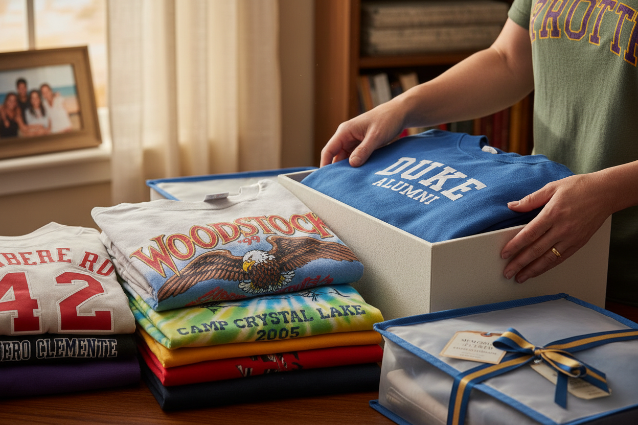Purchasing this product will insure your cherished t-shirts and their memories