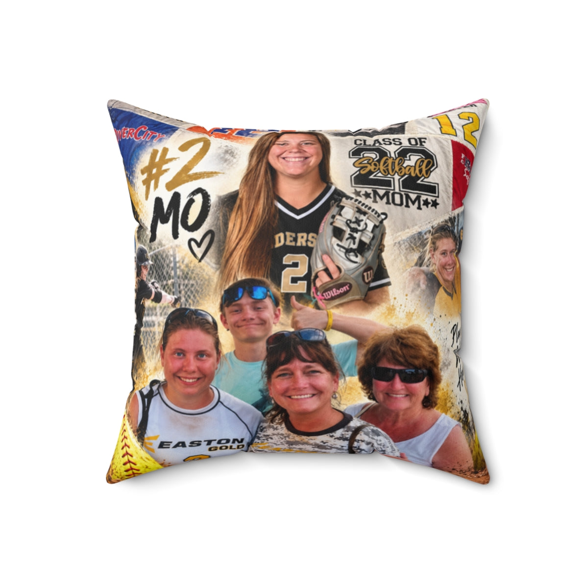 Tribute Pillow- Use photos, tshirts, text to make an amazing image